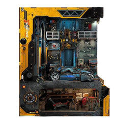 Automobile Workshop DIY Wooden Book Nook Kit