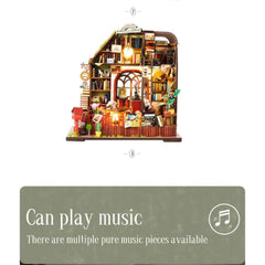 The Book House DIY Mini House Kit l DIY Miniature Kit