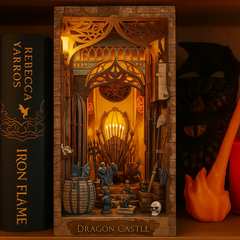 (Sold Out) Dragon Castle 3D Wooden Puzzle Book Nook